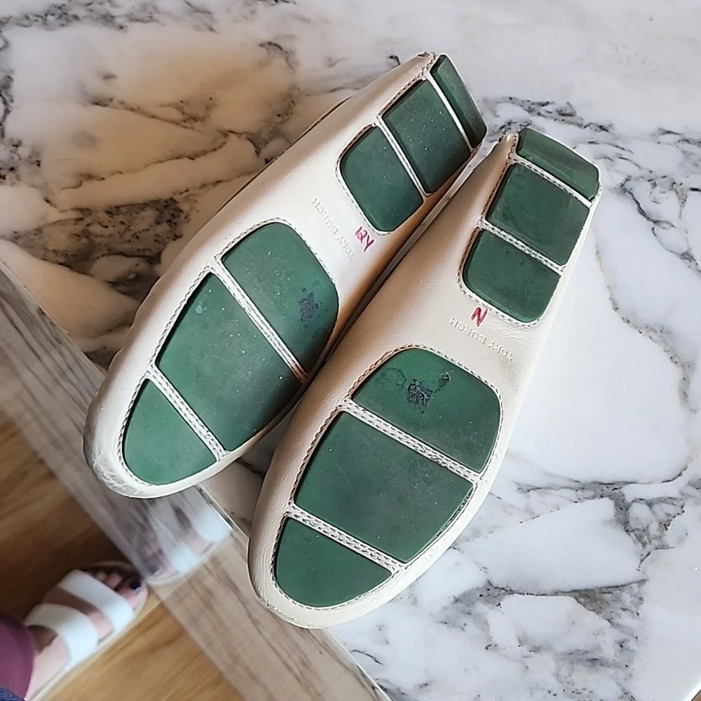 Tory Burch Cream Slide on Loafers Wome's Size 8 - Picture 8 of 13